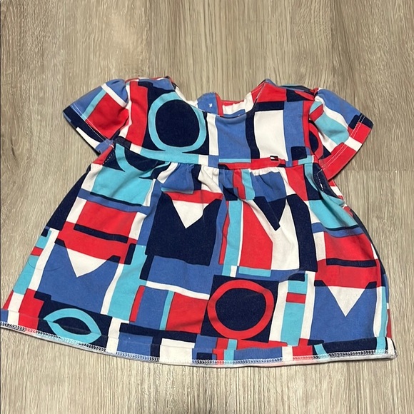 Tommy Hilfiger Colourful Geometric Baby Dress 12M - Picture 1 of 1